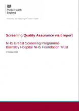 Screening Quality Assurance visit report: NHS Breast Screening Programme Barnsley Hospital NHS Foundation Trust